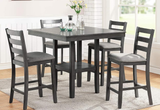 Jolie 5-Piece Counter Height Dining Table Set