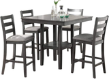 Jolie 5-Piece Counter Height Dining Table Set