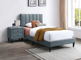 Danna 2-Pieces Grey Bedroom Set - T/F Size