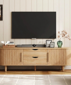 TV Stand with Storage Shelves