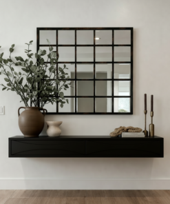 Glass Top Console Table