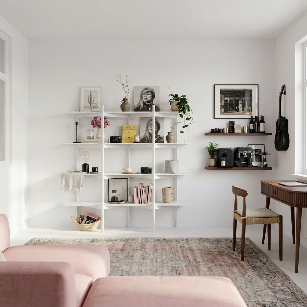 Tall Bookcase with Shelves