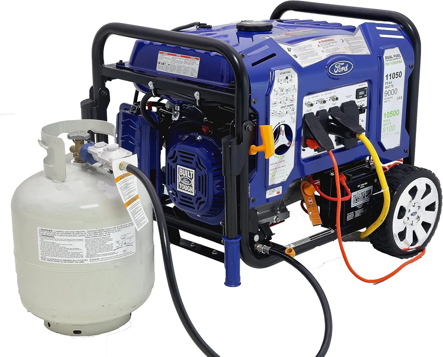 Ford 11,050 Watt Dual Fuel Portables Generators FG11050PBE - Image 7