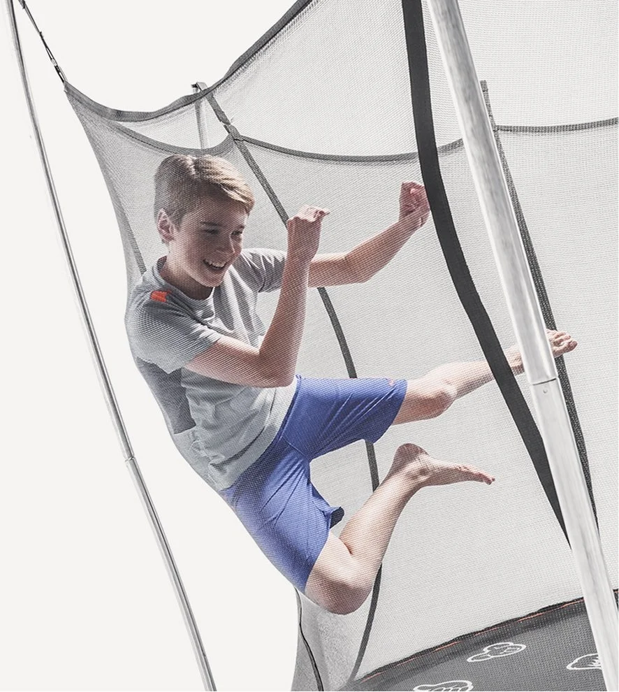 Vuly Safe Outdoor Trampoline Round Springless Trampolines With Safety Enclosure Net - Image 3
