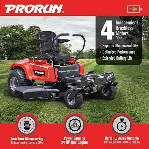 60V Zero Turn Riding Lawn Mowers. - Image 5