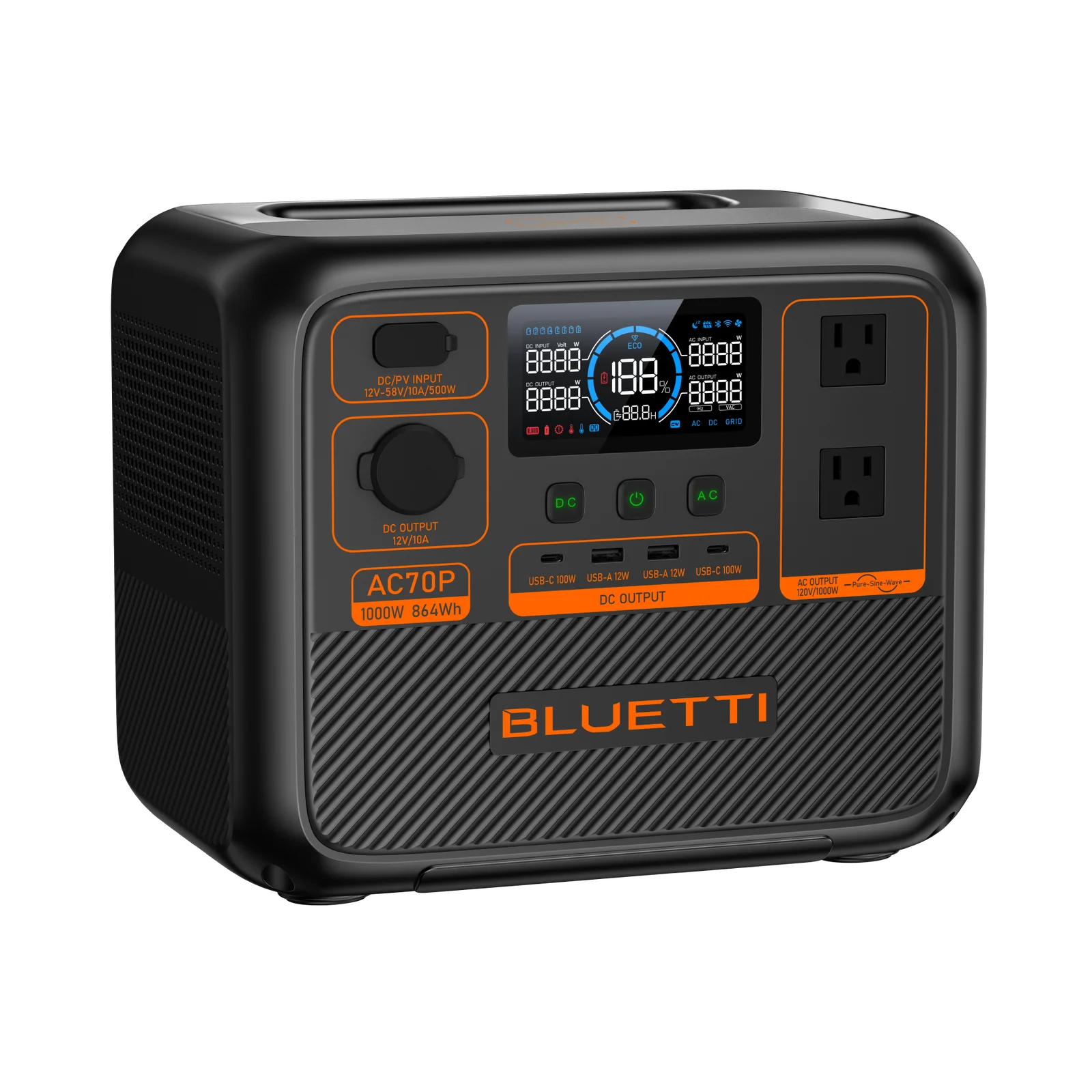 BLUETTI AC70P Portable Powers Stations | 1000W 864Wh - Image 5