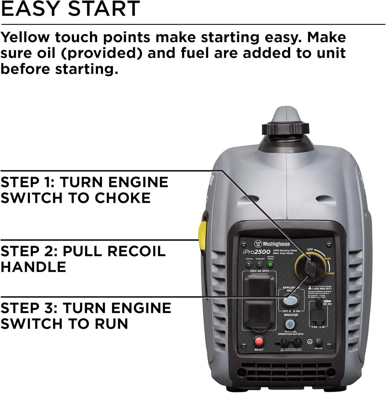Westinghouse iPro2500 Portable Inverter Generators. - Image 3