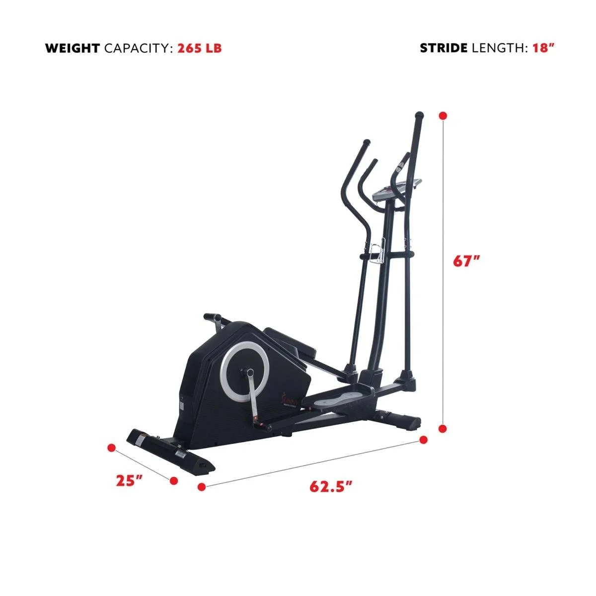 Sunny Health & Fitness Programmable Cardio Elliptical Trainers. - Image 2