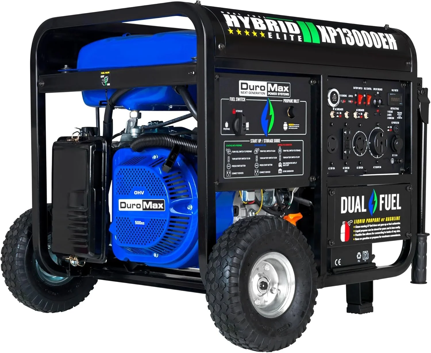 DuroMax XP13000EH 13,000 Watt Dual Fuel Portable Generators. - Image 2