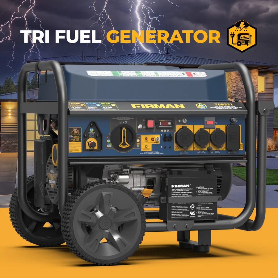 Firman 11600W Tri Fuel Portable Generators. - Image 4