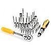 DEKOPRO 228 Piece Socket Wrench Auto Repair Tool Combination Package Mixed Tool Set Hand Tool Kit with Plastic Toolbox Storage Case - Image 3