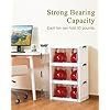 OlarHike 144QT Lockable Storage Bins with Lids – Folding Storage Cabinet with Doors and Wheels, Collapsible Plastic Box for Closets, Office, Stackable Organizer and Containers, Gifts, 3 Pack Cubes - Image 5