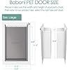 Baboni Pet Door for Wall,3-Flap,Steel Frame and Telescoping Tunnel, Aluminum Lock, Double Flap Dog Door and Cat Door, Strong and Durable (Pets Up to 100 Lb) -Large - Image 3