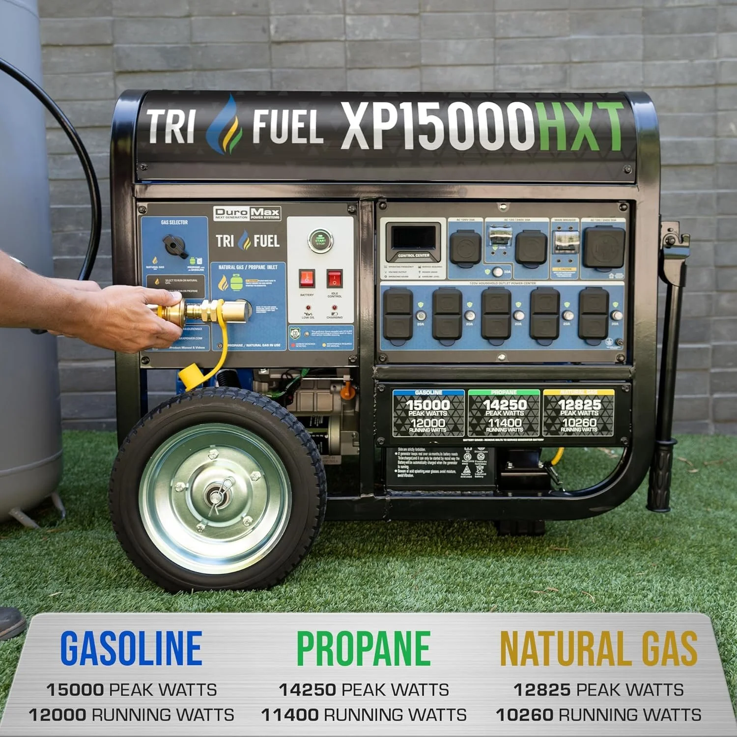 DuroMax 15,000-Watt Tri-Fuel Portables Generators XP15000HXT - Image 4