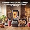 Ninja Kitchen System | All-in-One Food Processor & Blender for Smoothies | Includes Pitcher, (2) 16 oz. To-Go Cups & 8-Cup Bowl | Makes Salsa, Dough, Shakes, & Frozen Drinks | 1500W | Black | BL770 - Image 4