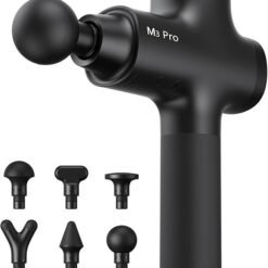 Opove M3 Pro 2 Massage Gun Deep Tissue Percussion Muscle Massager for Workout, Handheld Percussive Therapy Fascia Gun for Athletes Fast Recovery 4-8 Hours Long Battery Life, Powerful, Quiet, Black