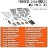 VEVOR Mechanics Tool Set and Socket Set, 1/4″ 3/8″ 1/2″ Drive Deep and Standard Sockets, 450 Pcs SAE and Metric Mechanic Tool Kit with Bits, Combination Wrench, Hex Wrenches, Accessories, Storage Case - Image 4