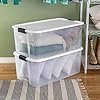 Sterilite 4-Pack Ultra Latching Box, Storage Bins with Lids, Clear Plastic, 116 Quart – Heavy-Duty Organizing Containers for Closet, Bathroom, and Office - Image 2