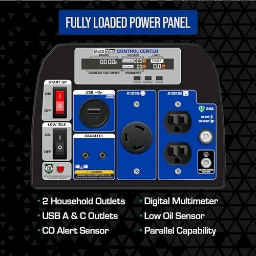 DuroMax XP2300iH 2,300-Watt Dual Fuel Portable Digital Inverter Generators – Gas & Propane, RV & Emergency Readys - Image 2