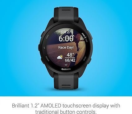 Garmin Forerunner 165, Running Smartwatch, Colorful AMOLED Display, Training Metrics and Recovery Insights, Black - Image 4