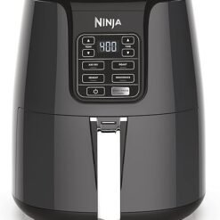 Ninja Air Fryer | 4 QT Capacity | 4-in-1 Roast, Crisp, Roast, Reheats, & Dehydrates | Dishwasher Safe Parts | 105°F-400°F | Includes 20 Easy & Healthy Recipes | 1550 watt | Grey | AF101