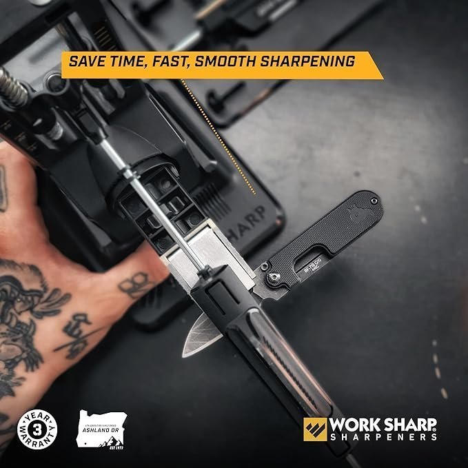 Work Sharp Precision Adjust Elite Knife Sharpener – Adjustable Knife Sharpening System – For Hunting, Serrated & Kitchen Knives - Image 3