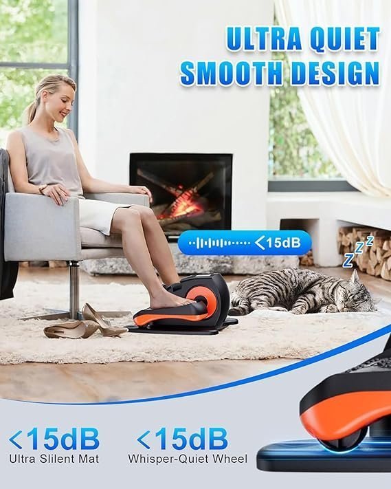 Putnen Under Desk Elliptical Machine, Electric Elliptical Leg Exerciser for Seniors with 12 Adjustable, Portable Quiet Elliptical Exercise Machine, Seated Pedal Exerciser with Remote Control - Image 3