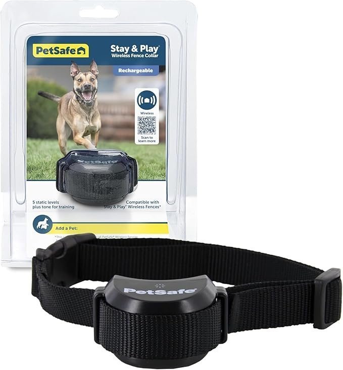 PetSafe Stay & Play Wireless Fence Receive Collar – Rechargeable and Waterproof Receiver Collar with Quick Charge in 2-3 Hours – for Dogs 5lb+ - Image 3