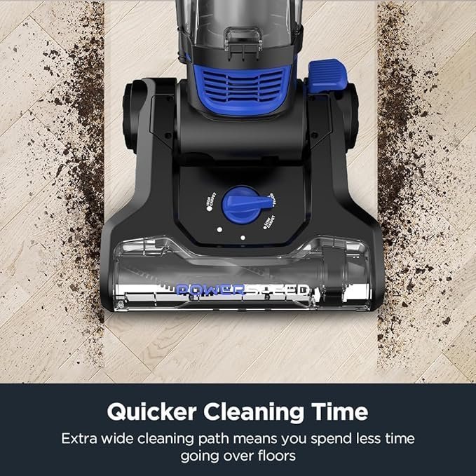 Eureka Lightweight Powerful Upright Vacuum Cleaner for Carpet and Hard Floor, PowerSpeed, New Model,Blue,black/New Model - Image 4