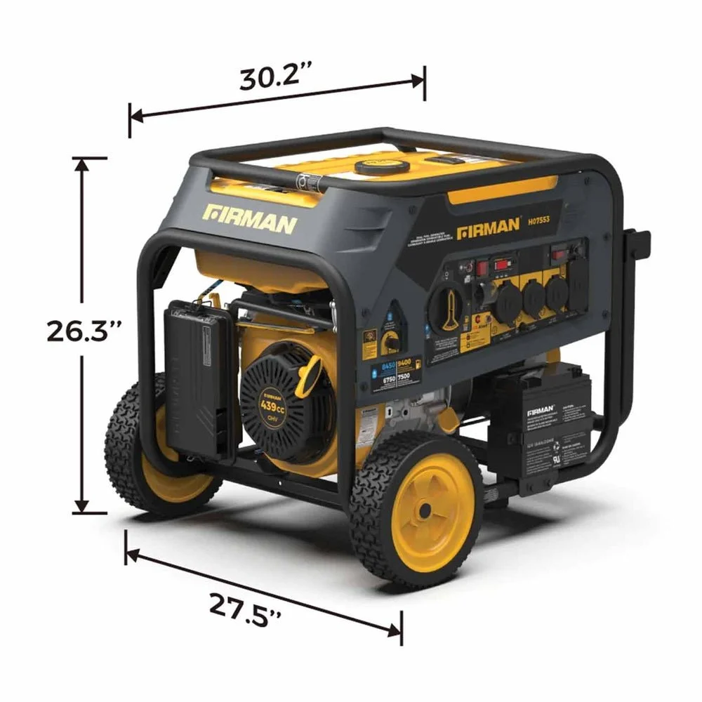 Firman H07553 7500W/9400W Dual Fuel Portable Generators. - Image 2