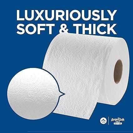 Georgia-Pacific Angel Soft Ultra Professional Series 2-Ply Embossed Toilet Paper by GP PRO (Georgia-Pacific), 16560, Paper, 60 Count (Pack of 1), White 24000 sheets per case - Image 2
