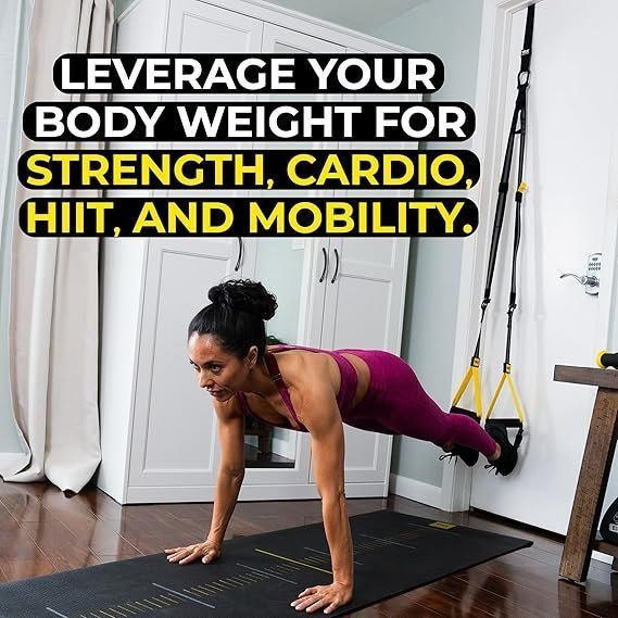 TRX All-In-One Home Gym System – Complete Suspension Training Kit for Strength Training, HIIT & Full-Body Workouts at Home or Outdoors, Includes Indoor & Outdoor Anchors - Image 4