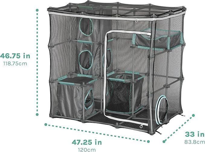 Kitty City Outdoor Catio Furniture and Play Kits for Cats, Outdoor Mega Kit - Image 3