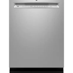 GE – 24″ Front Control Built-In Tub Dishwashers with 3rd Rack, Sanitize Cycle and 47 dBA – Stainless Steels