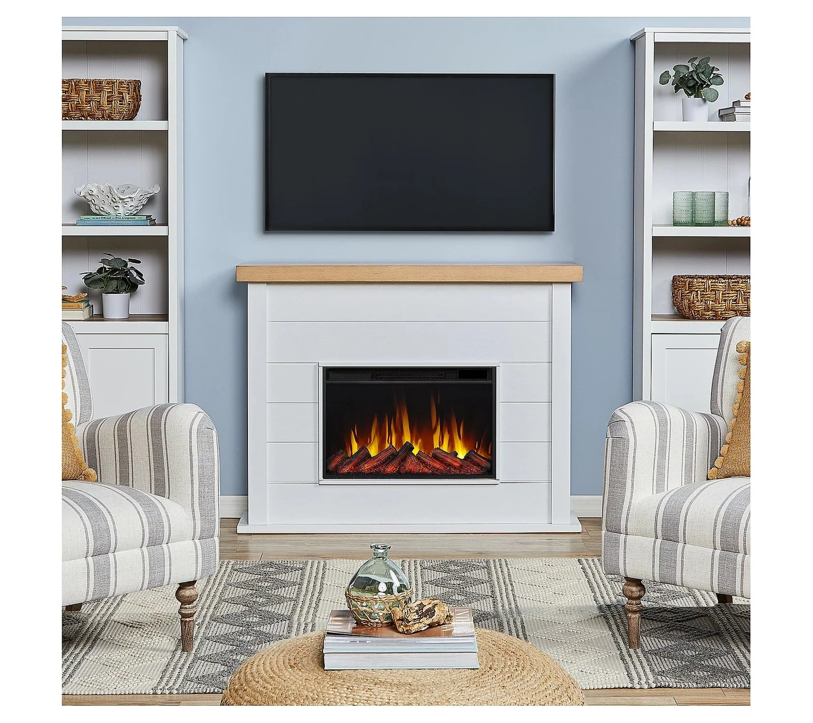 Real Flame Marshall 49″ Slim Electric Fireplaces. - Image 7