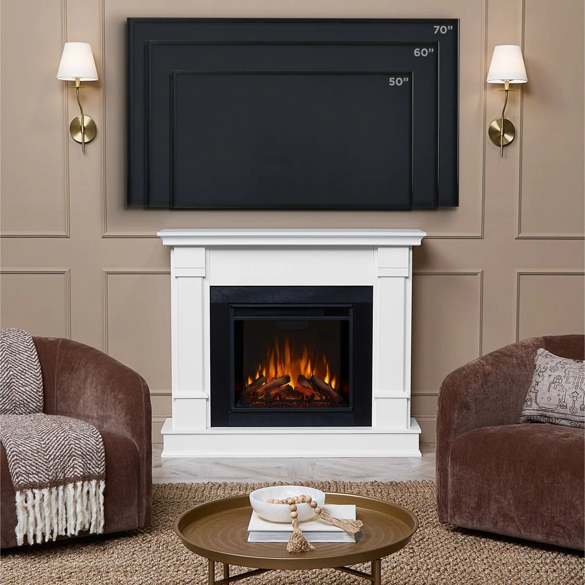 Real Flame 48″ Silverton Electric Fireplaces. - Image 4