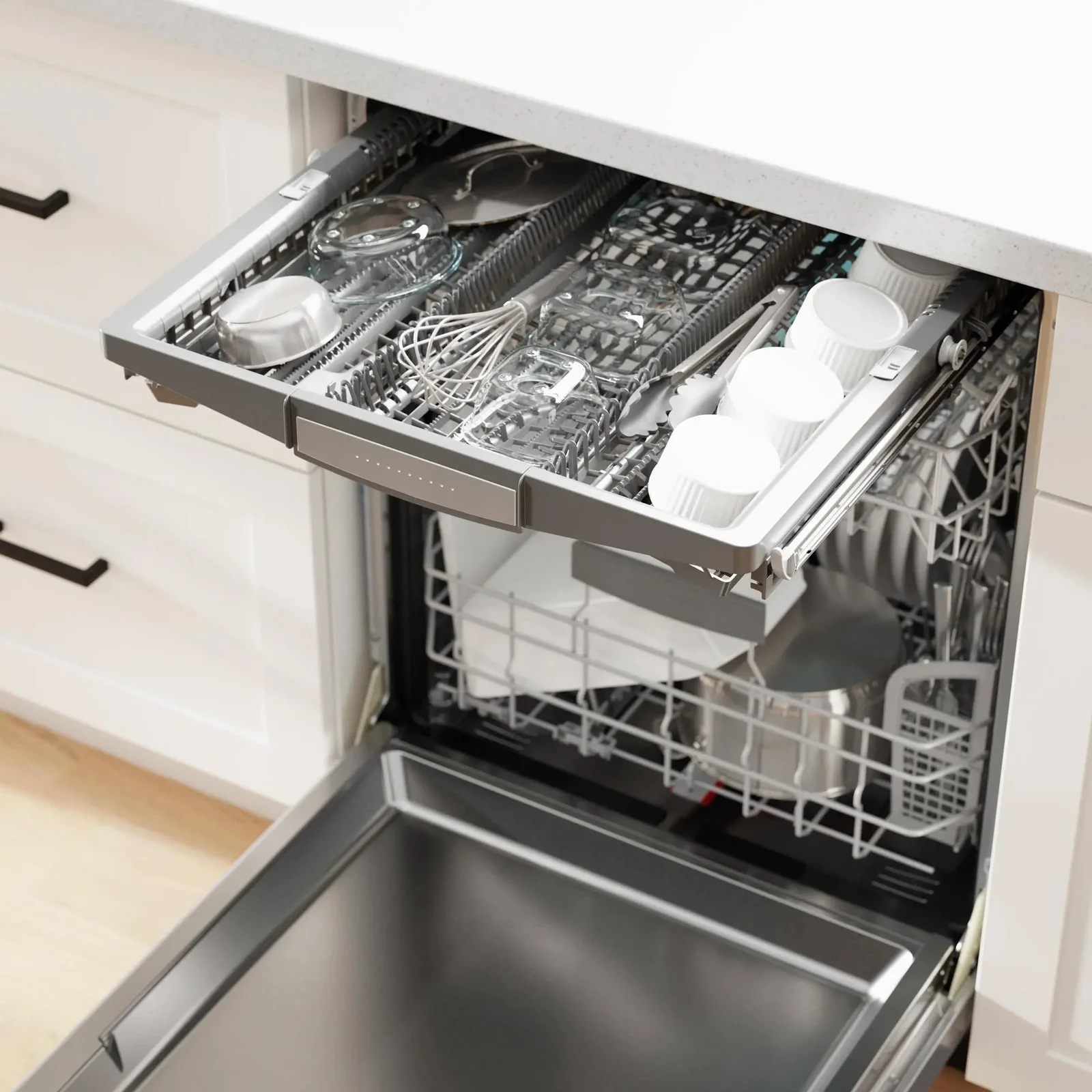 Bosch 800 Series 24 in. Top Control Smart Dishwashers with 42 dBa Sound Level, 3rd-Rack, CrystalDry & Pockets – Stainless Steel - Image 7