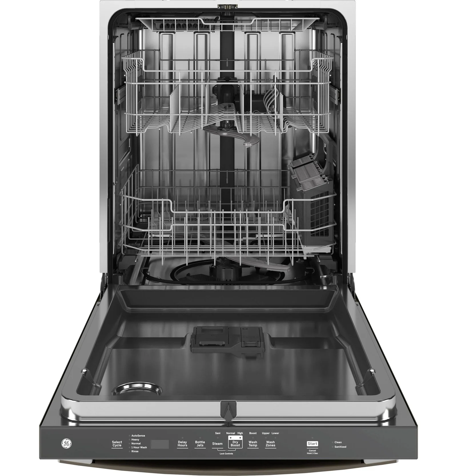 GE 24 in. Top Control Flush-Mount Dishwashers with 45 dBa Sound Level, 3rd-Rack & Dry Boost – Fingerprint Resistant Stainlesss - Image 2