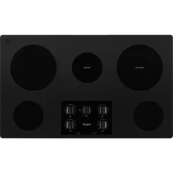 Whirlpool 36-Inch Electric Ceramic Glass Cooktops WCE55US6HB