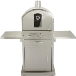 Summerset ‘The Oven’ Outdoor Freestanding Large Capacity Gas Ovens with Pizza Stones, Smoker Box and Mobile Cart, 304 Stainless Steel Construction, Natural Gas