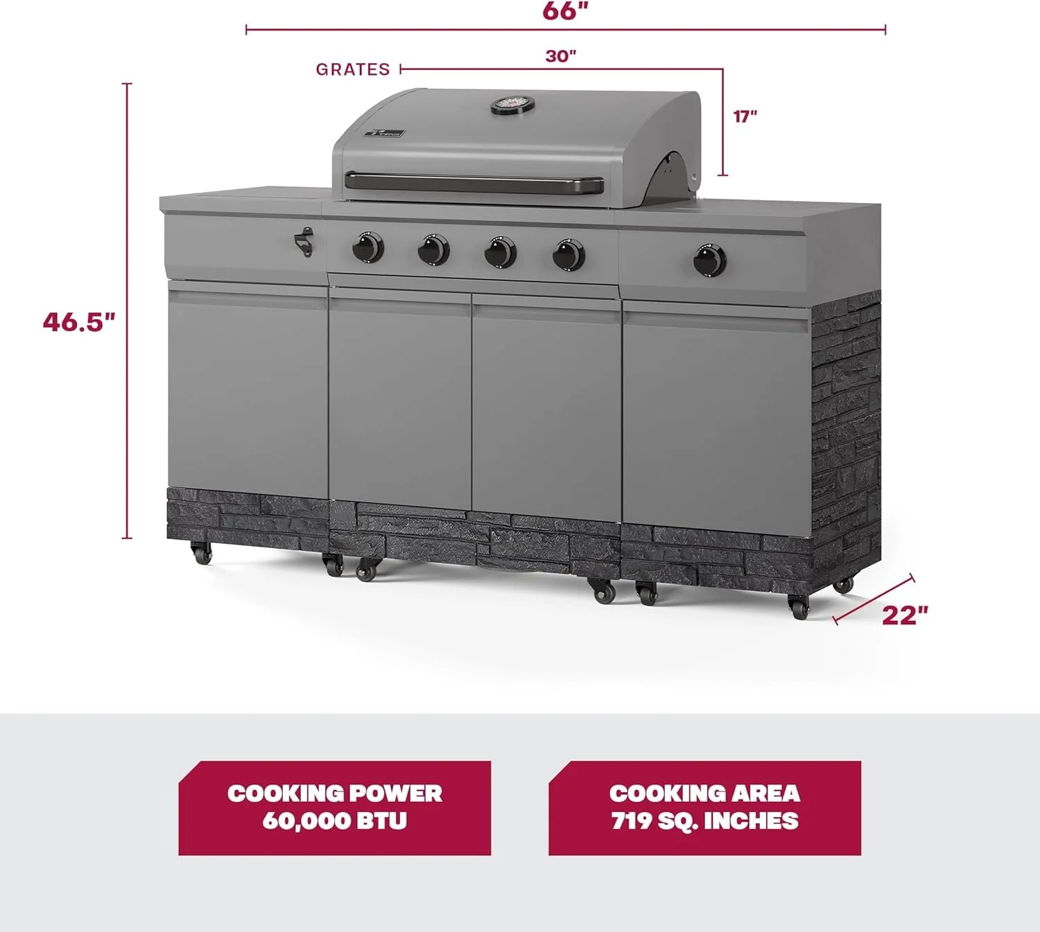TYTUS Fresno Series 5 Burner Grills TDT-021 - Image 2