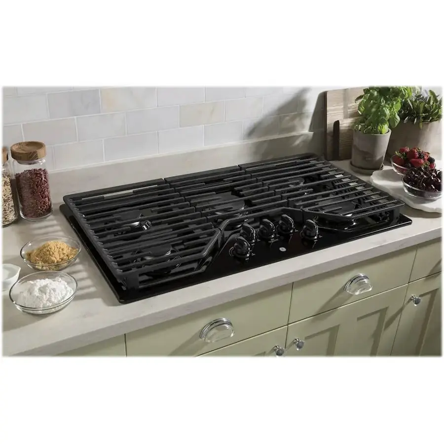 GE 36″ Built-in Gas Cooktops JGP5036DLBB - Image 3
