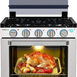 Camplux 21 Inches RV Stove Gas Range Oven 3 Burners Cooktops