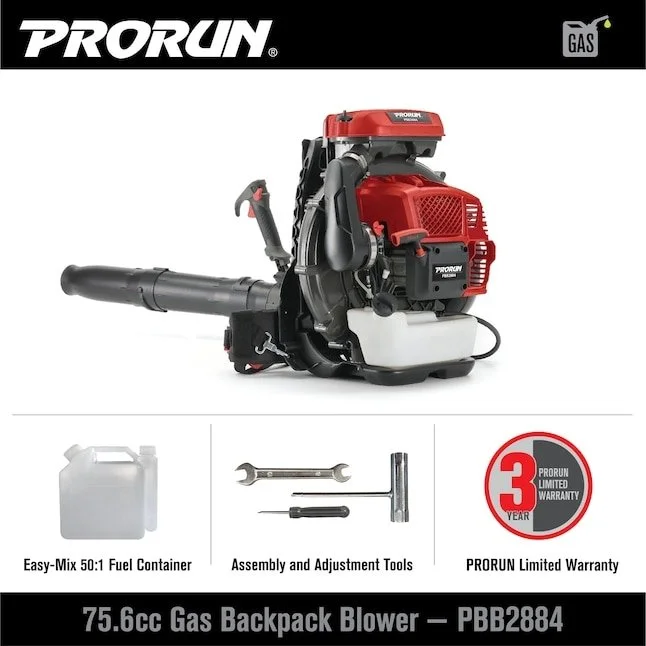 PRORUN PBB2884 Gas Backpacks Leaf Blower - Image 2