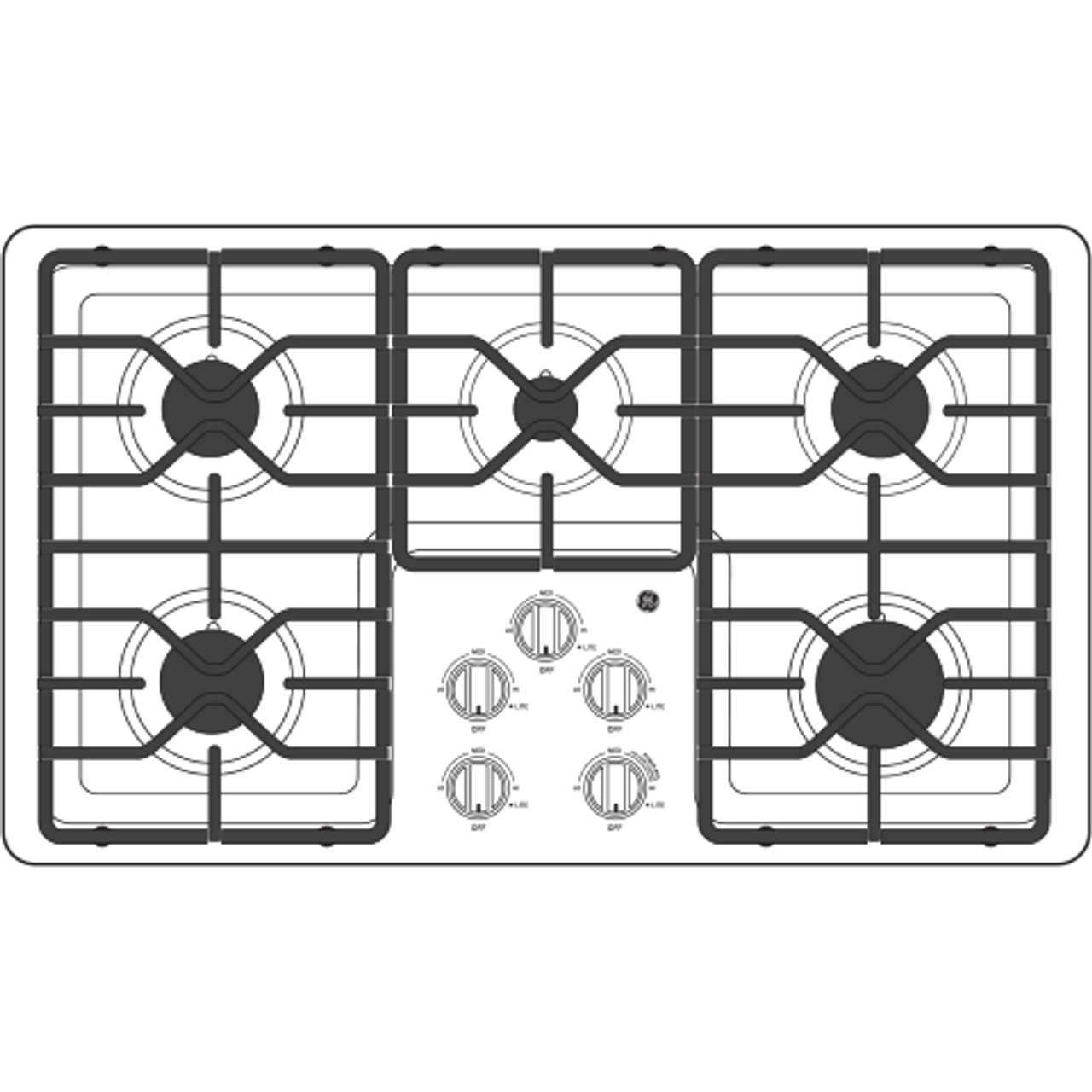 GE 36″ Built-In Gas Cooktops JGP3036SLSS - Image 3