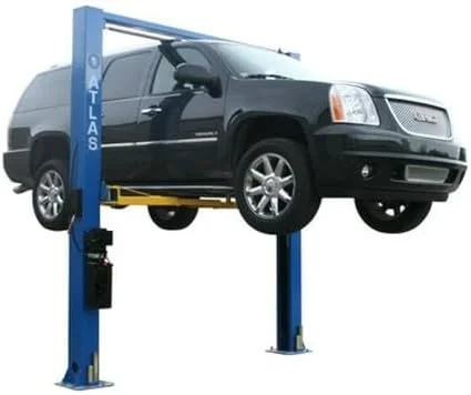 ATLAS Automotive Equipment 9OHSC-SS 2-Post Vehicle Overhead Lift, 11’9” Minimum Ceiling Height, 9,000lb Capacity, Clear Floor, 11’10” Height, 3-Stages Front and 2-Stage Rear Arms, for DIY/Hobbyists - Image 3