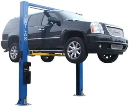ATLAS Automotive Equipment 9OHSC-SS 2-Post Vehicle Overhead Lift, 11’9” Minimum Ceiling Height, 9,000lb Capacity, Clear Floor, 11’10” Height, 3-Stages Front and 2-Stage Rear Arms, for DIY/Hobbyists - Image 2