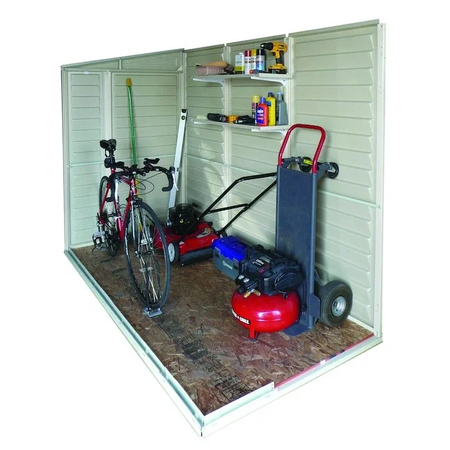 DuraMax Building Products 4-ft x 8-ft Sidemate Off-white Lean-to Vinyl Storage Sheds - Image 3