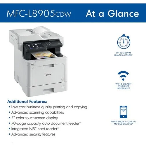 Brother MFC-L8905CDW Wireless Color Laser Printers - Image 2