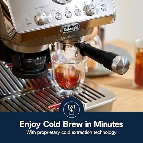 De’Longhi La Specialista Arte Evo Espresso Machine – Compact Cold Brew Coffee Maker with Grinder, Milk Steam Wand/Frother & Tamping Tools – Home Barista Kit for Lattes, Cappuccinos, Iced Coffees - Image 7